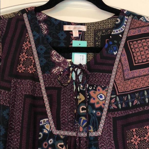 Skies Are Blue Tops - NWT Skies Are Blue Top with Lace Up Neck Size S